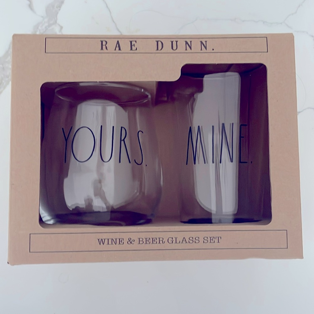 Rae Dunn glass set
